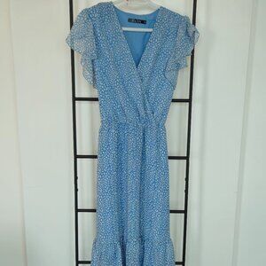 Yacun Dress | Midi | Blue